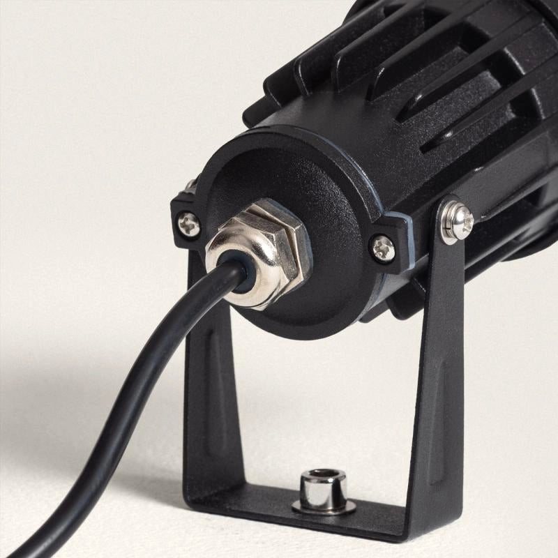 Grondspot zwart 12V easyfit 6W led 3000k warm wit