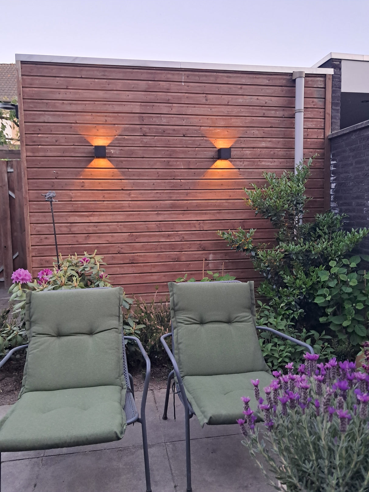 Kubus Buitenlamp zwart 'Ace' 2700k warm wit IP65