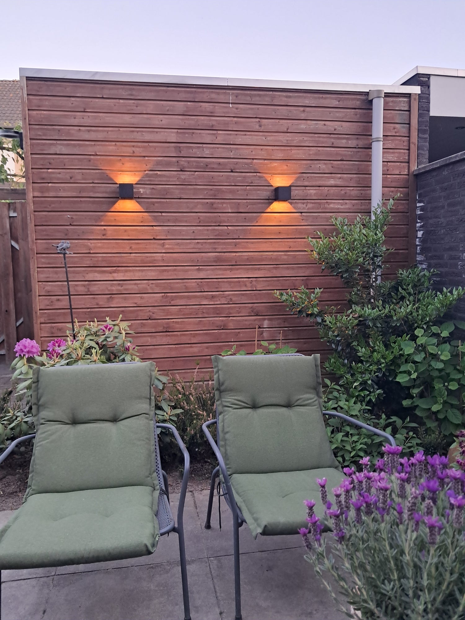 Kubus Buitenlamp zwart 'Ace' 2700k warm wit IP65