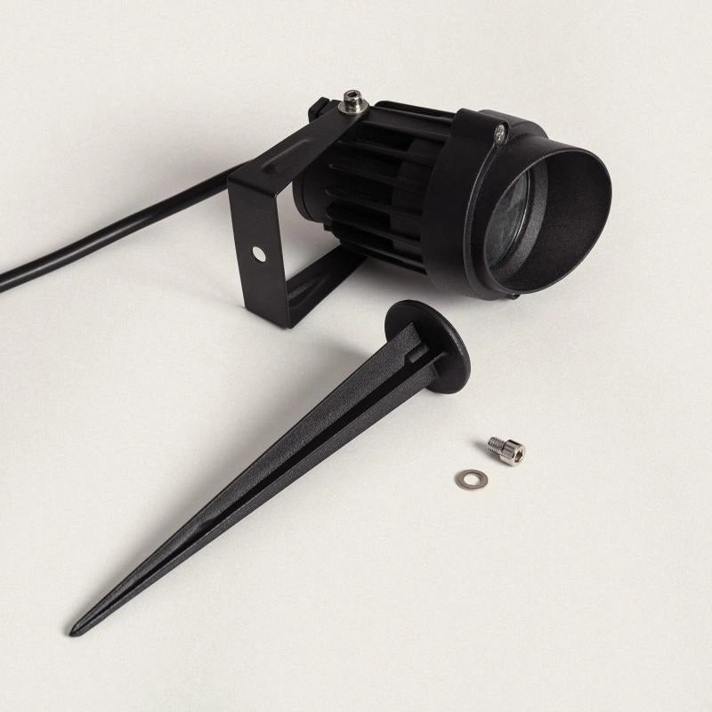 Grondspot zwart 12V easyfit 7W led 2700K warm wit