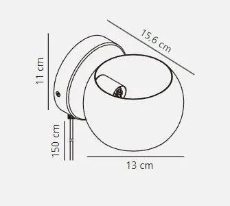 Wandlamp bruin met schakelaar & G9 Fitting Belir - FOIR