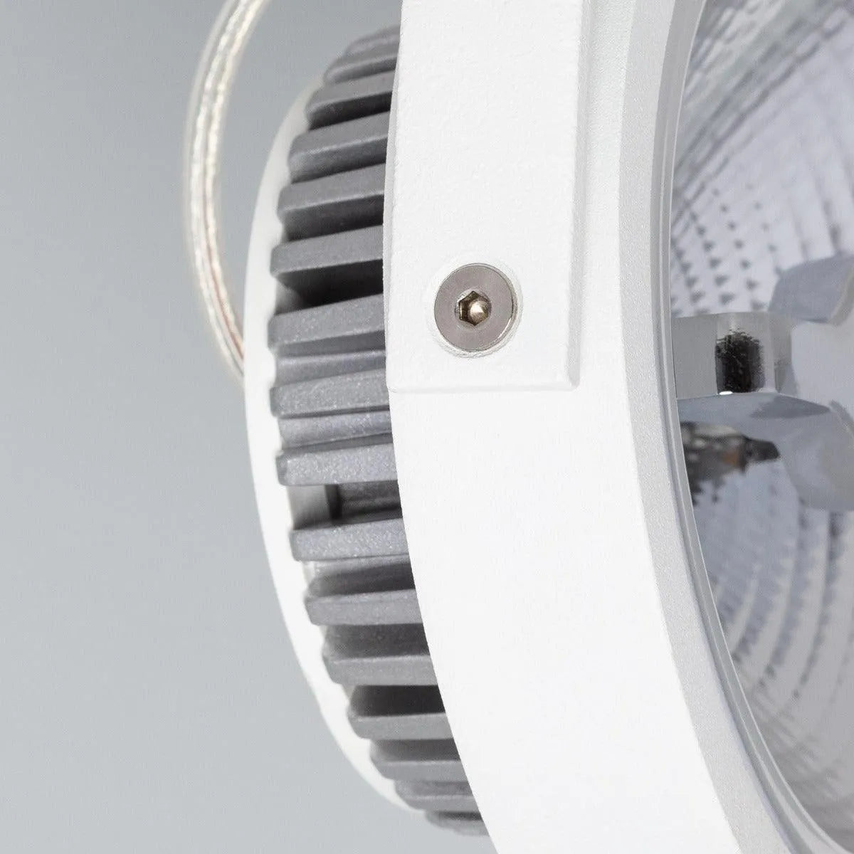 Witte verstelbare CREE-COB 15W AR111 LED plafondlamp met 1 spot (dimbaar) - FOIR