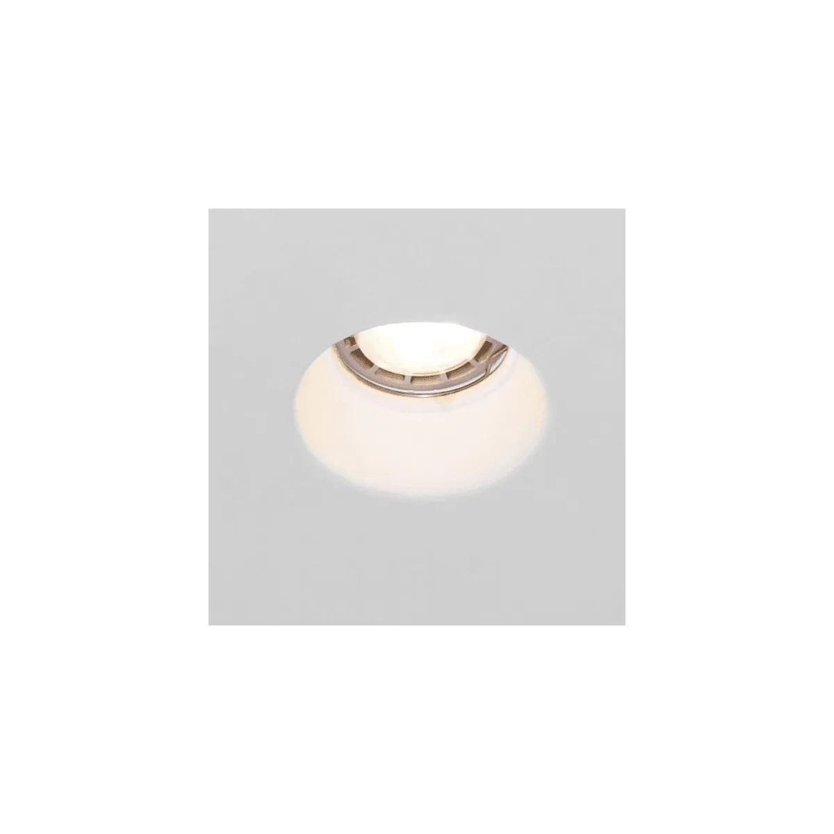Gips inbouwspot rond randloos GU10 fitting 133mm - FOIR