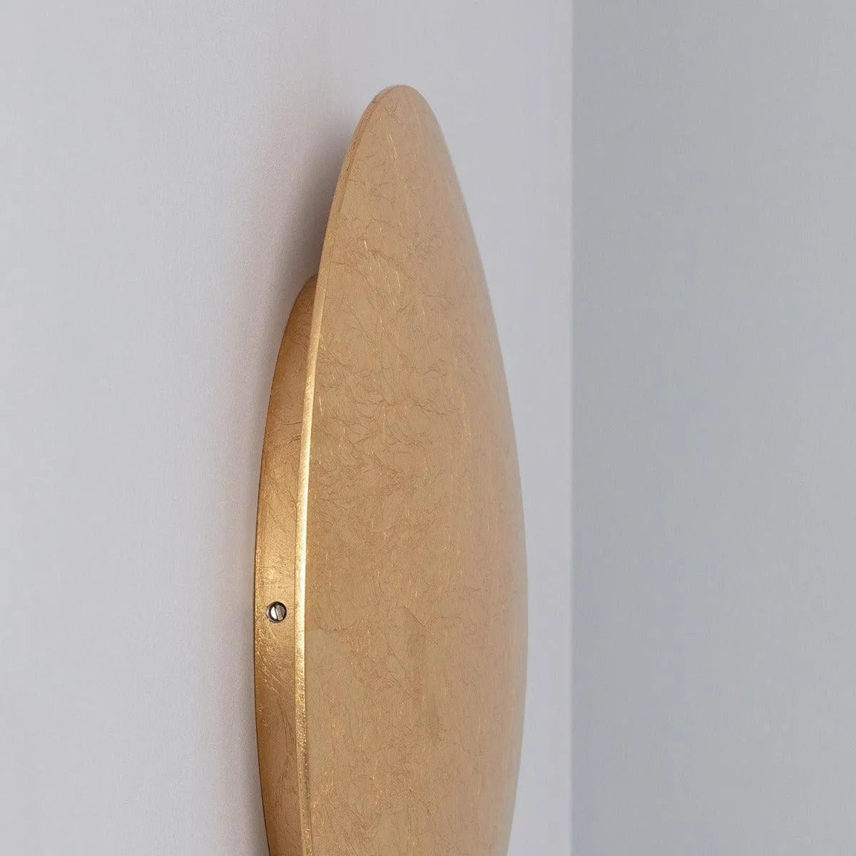 Wandlamp goud 'Ayla' groot rond led 18W modern 26 cm - FOIR