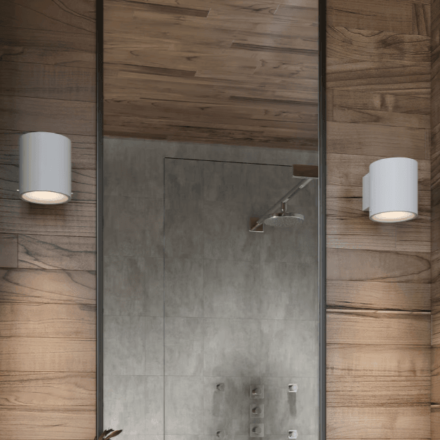 Wandlamp badkamer wit 'IP S5' Nordlux GU10 metaal wit IP44 - FOIR