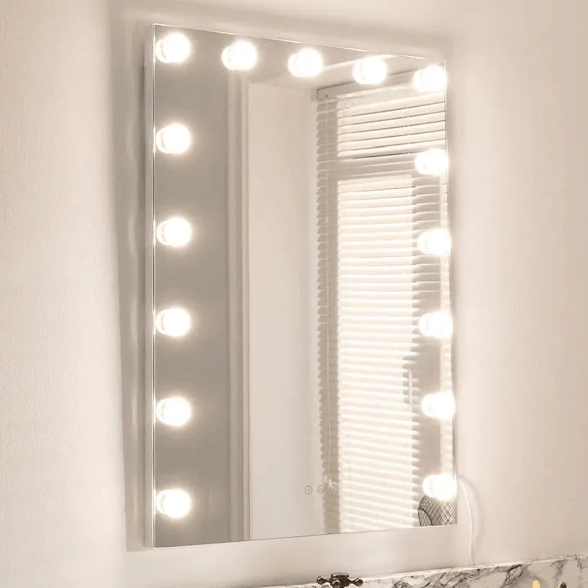 badkamerspiegel met lichtbronnen schakelaar