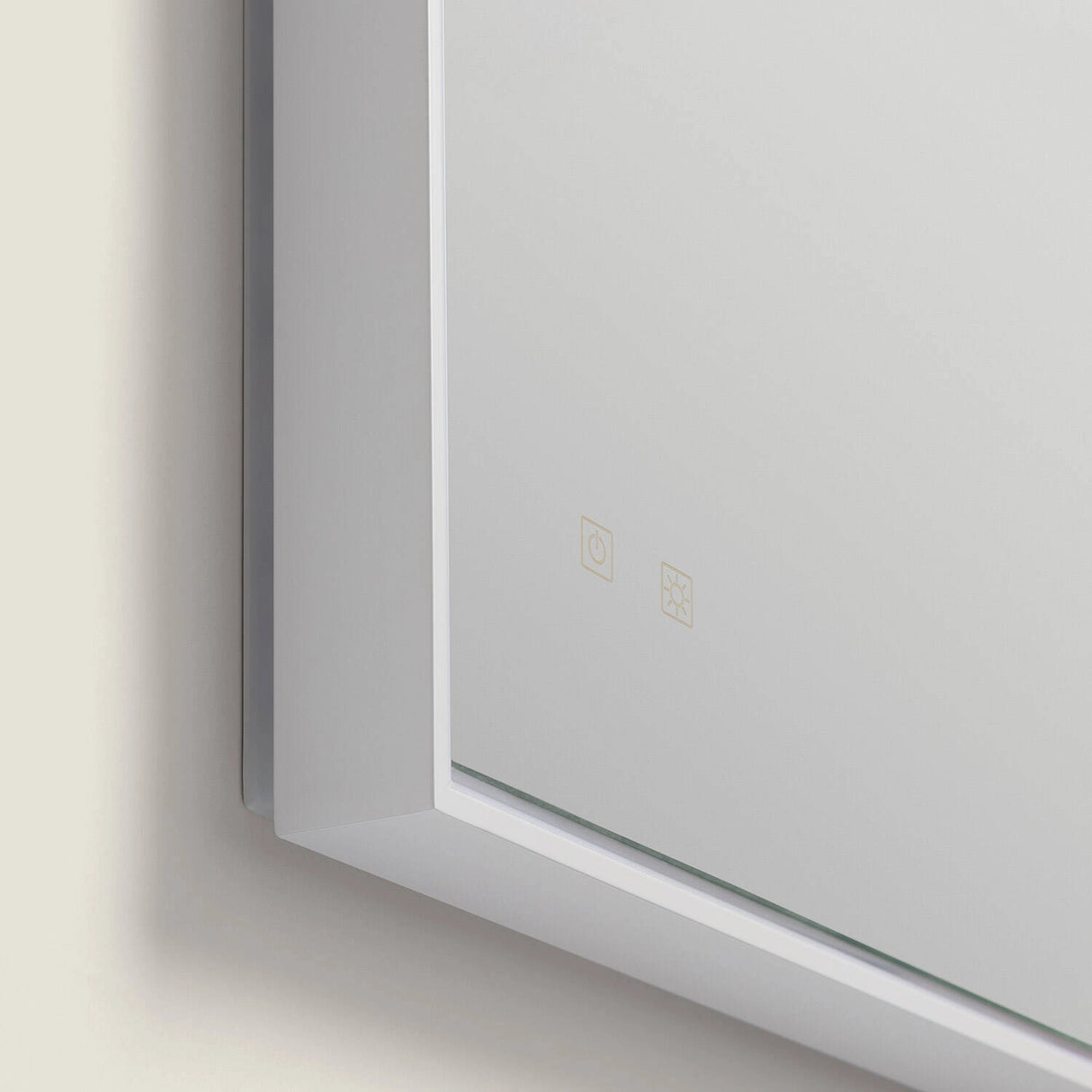 Badkamerspiegel led warm wit - neutraal - koel verwarmd 80 x 60 cm