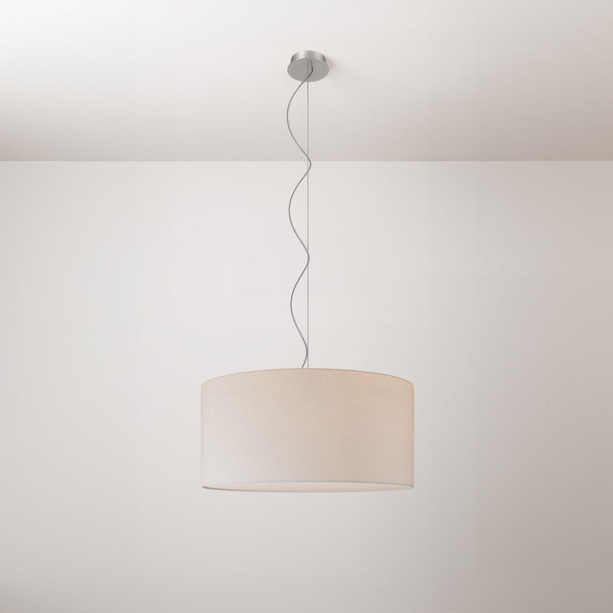 Hanglamp stof Cillindro rond 48 cm   Made in Italy
