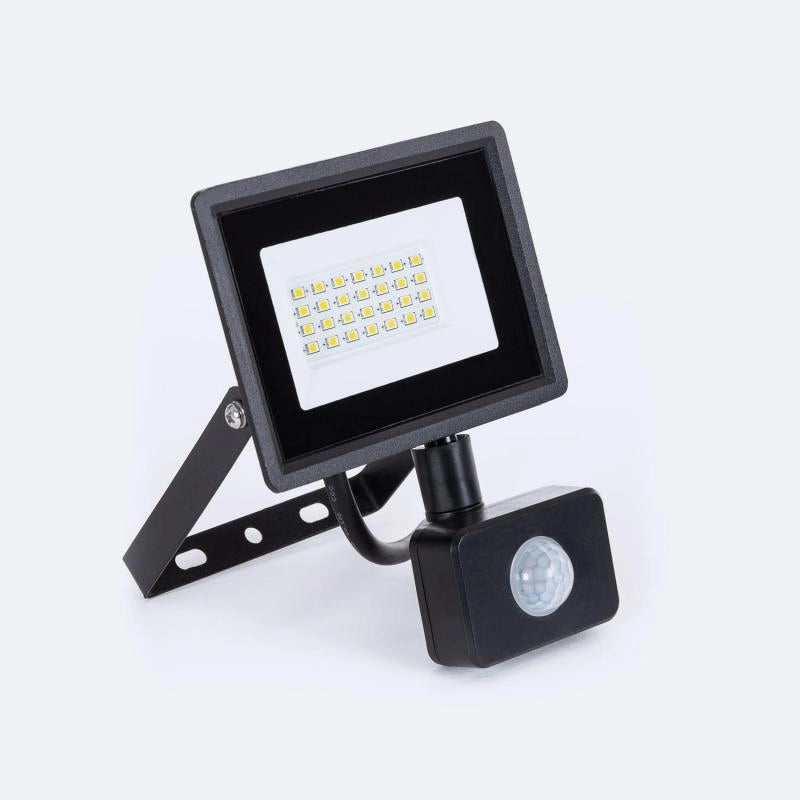 Breedstraler sensor zwart met 50W led helder wit