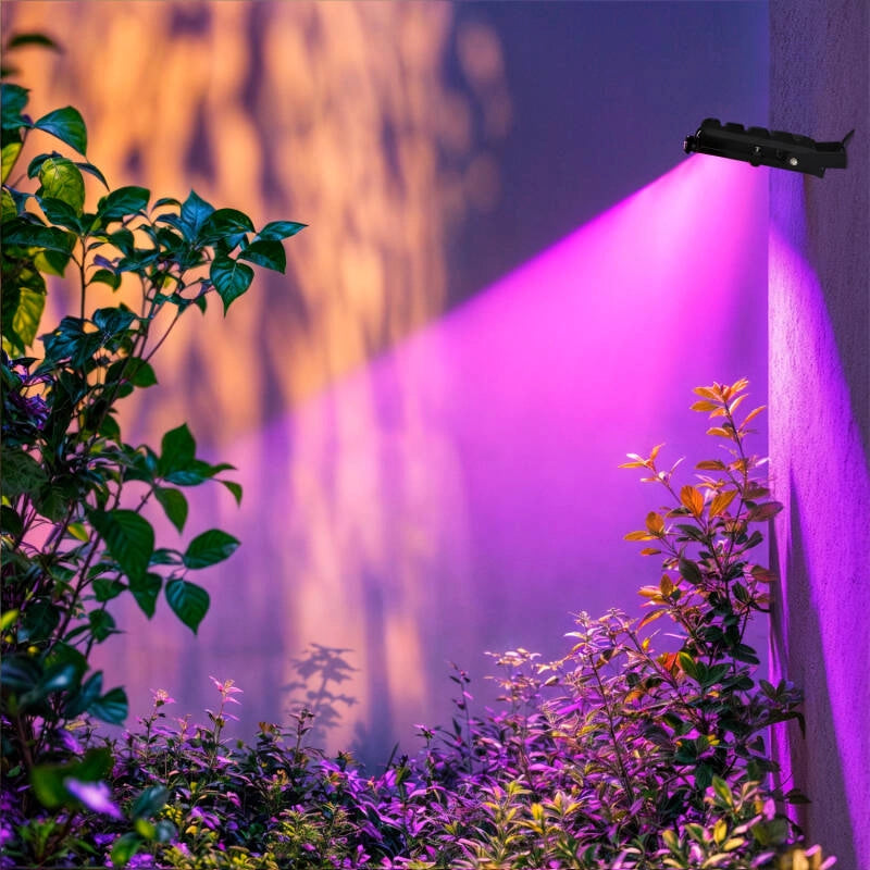 Breedstraler RGB zwart 30W afstandsbediening