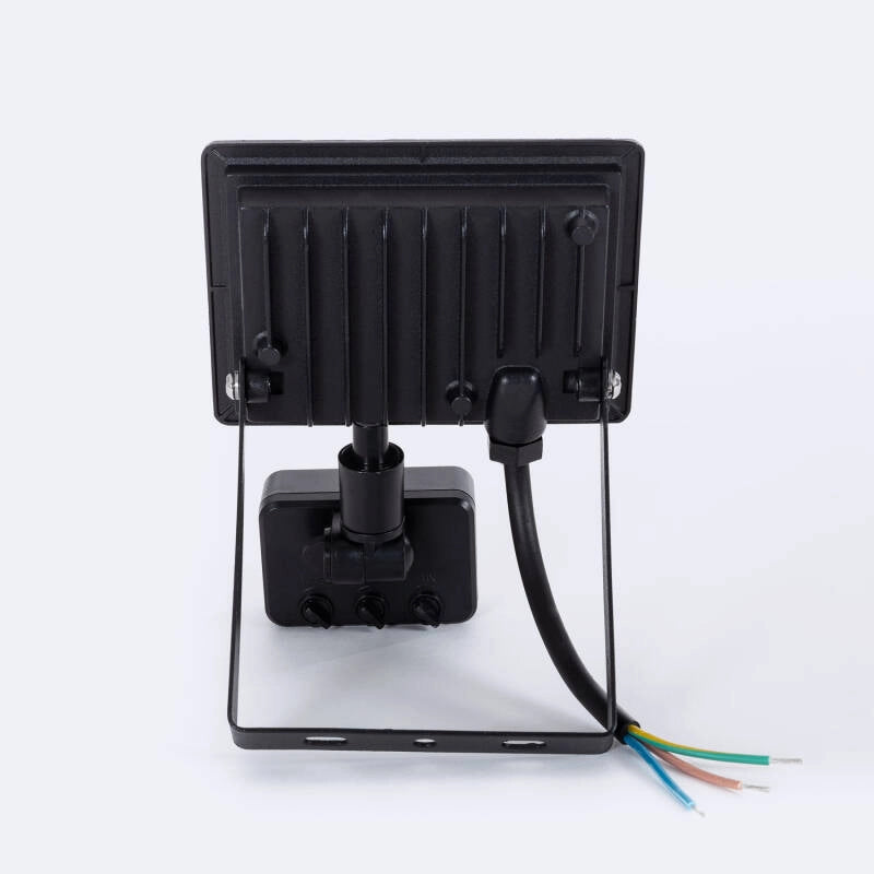 Breedstraler sensor zwart met 50W led helder wit