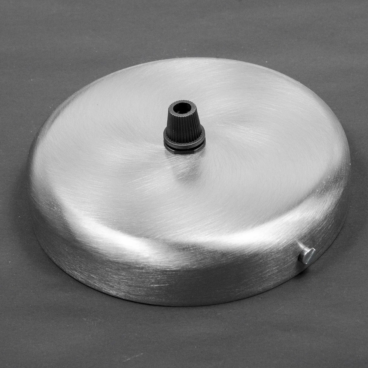 Brushed staal plafondkap 1 uitgang 125mm diameter