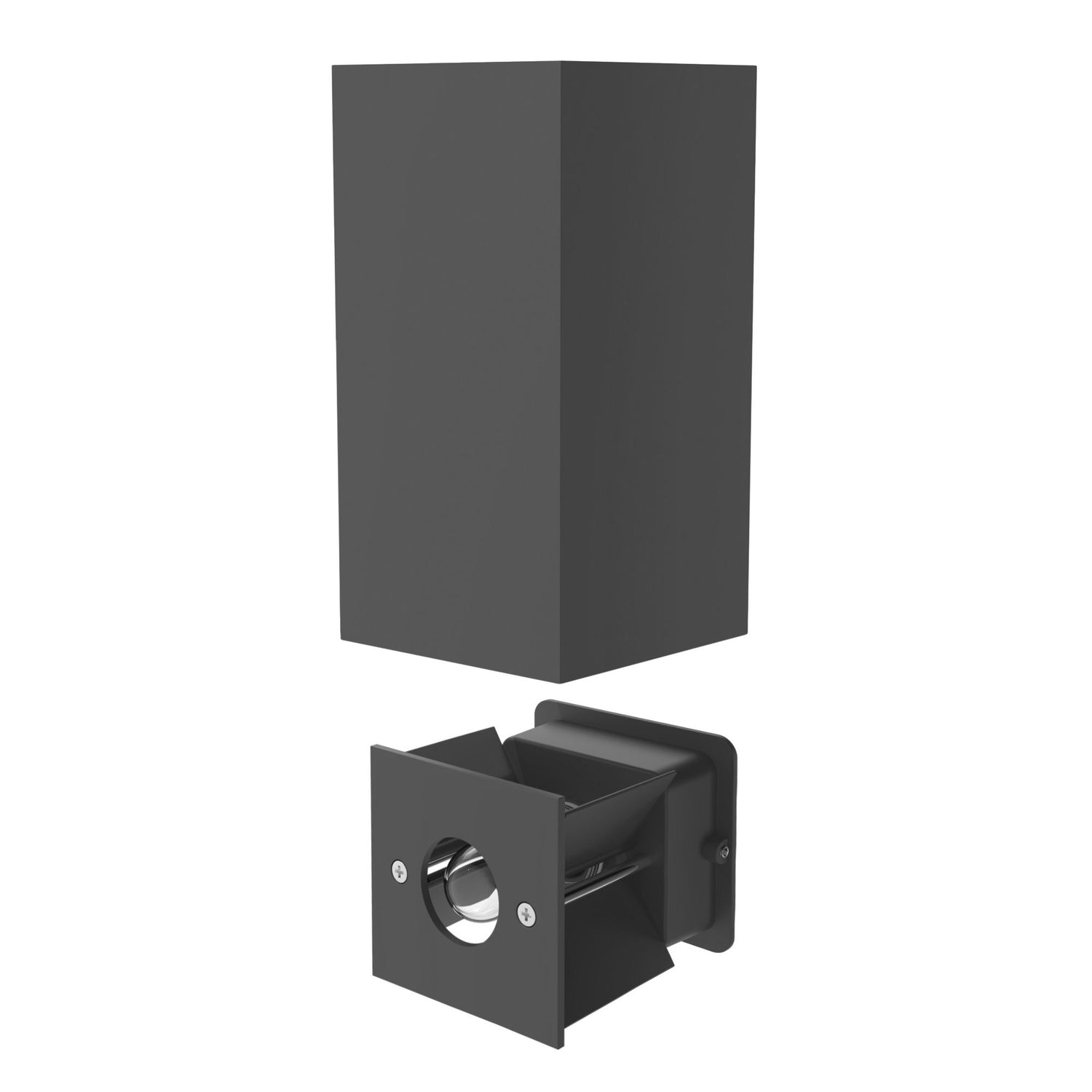 Buitenlamp vierkant antraciet led lamp g9