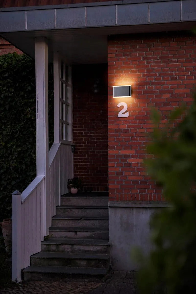 dimbare Wandlamp voor de voordeur gevelverlichting led warm wit