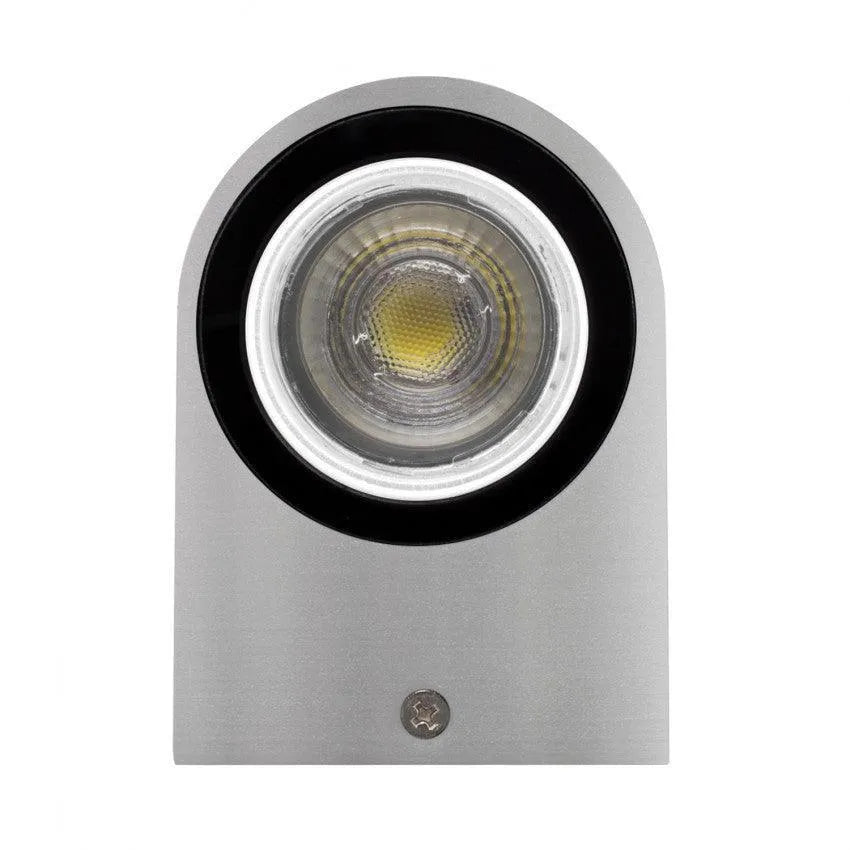 Buitenlamp down spot downlighter 'Gaia' buitenlamp zilver GU10 IP44 90mm - FOIR