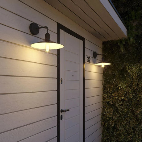 Buitenlamp zwart e27 fitting modern led lamp