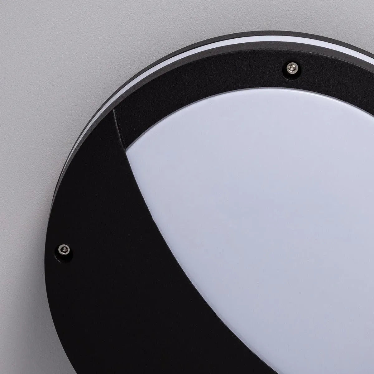 Plafondlamp zwart 'Nataly modern rond E27 fitting 300mm - FOIR