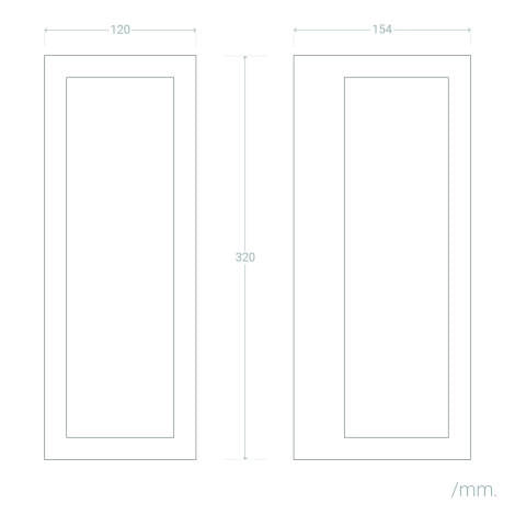 Buitenlamp zwart glas e27 met sensor