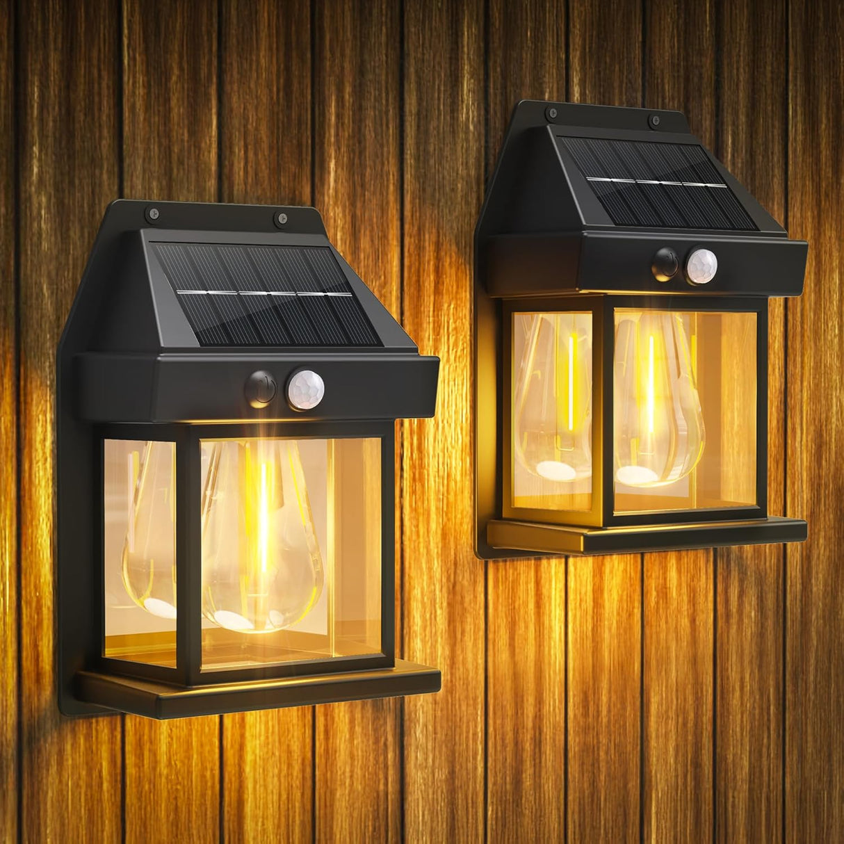 Buitenlamp op zonne energie SET VAN 2 STUKS IP65