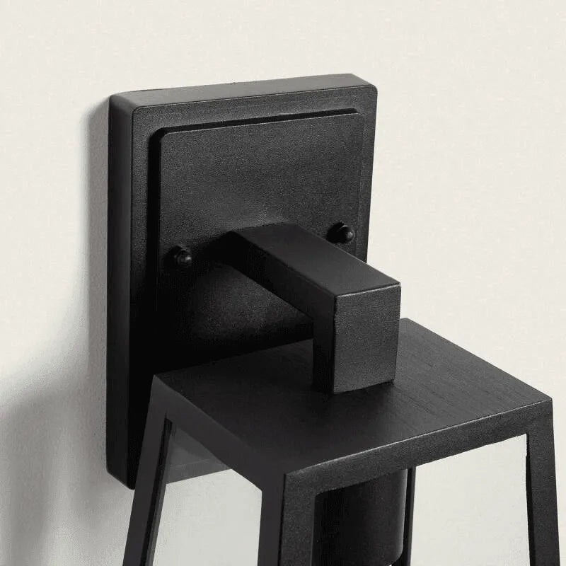 Buitenlamp zwart metaal led lamp e27 fitting