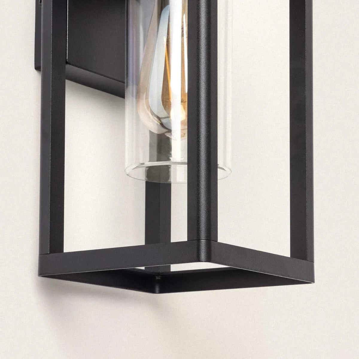 Buitenlamp zwart metaal E27 fitting 'Sagar' geschikt voor Hue IP44 - FOIR