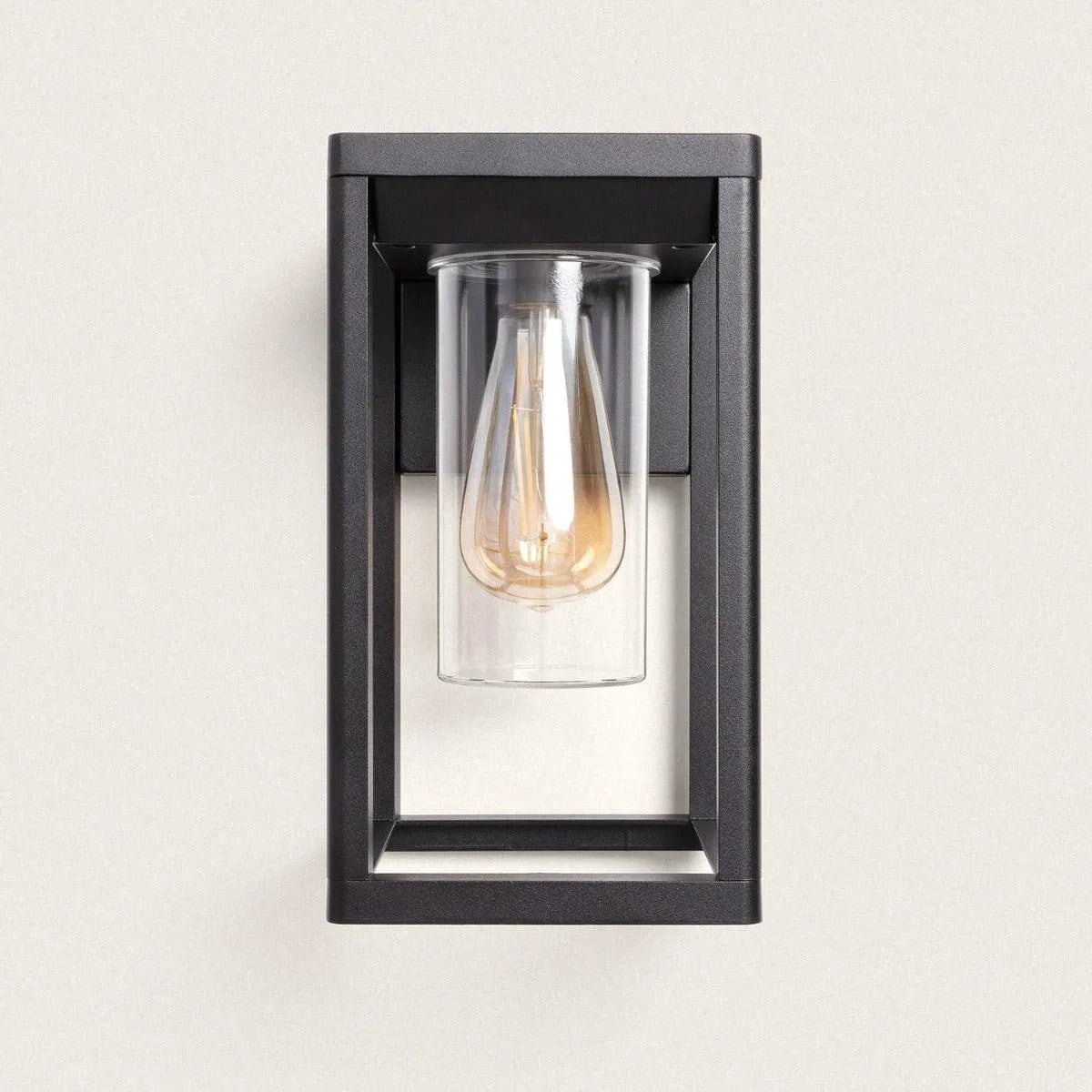 Buitenlamp zwart metaal E27 fitting 'Sagar' geschikt voor Hue IP44 - FOIR