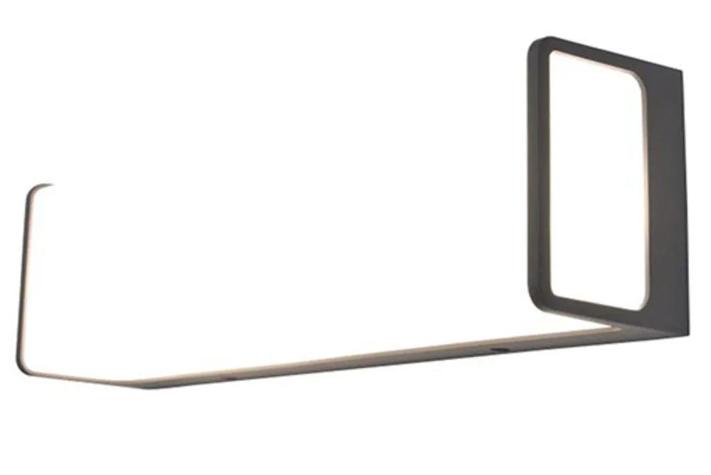 Brede led lamp zwart wit modern ingebouwde led lamp