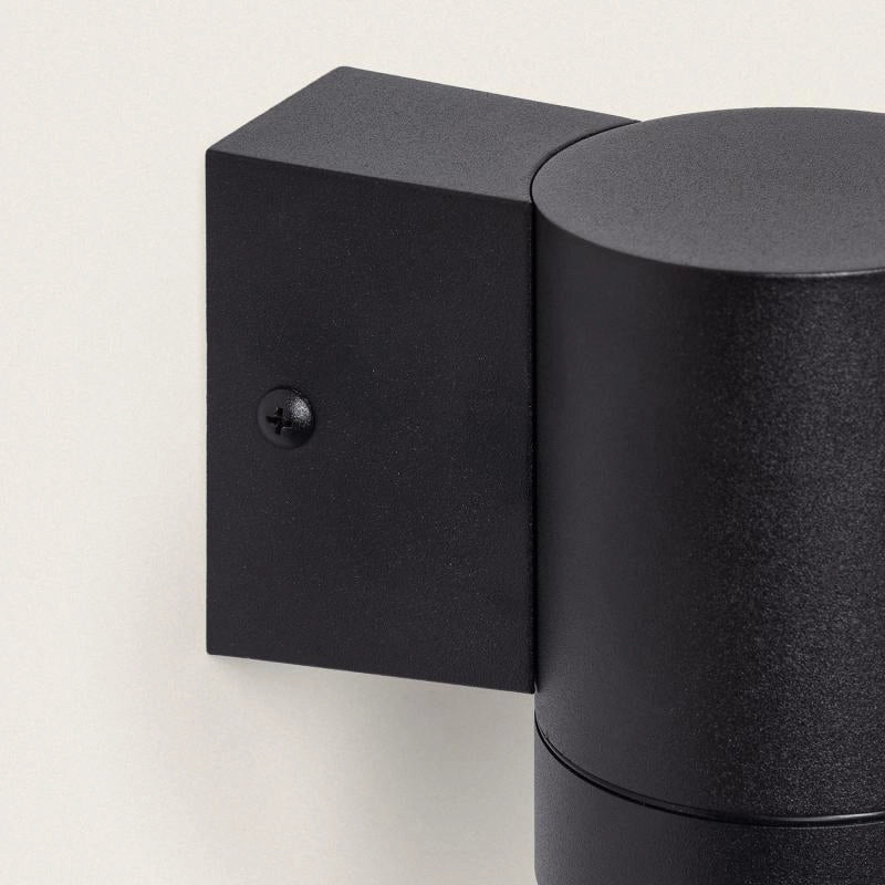 Downlighter buitenlamp zwart gu10 rond