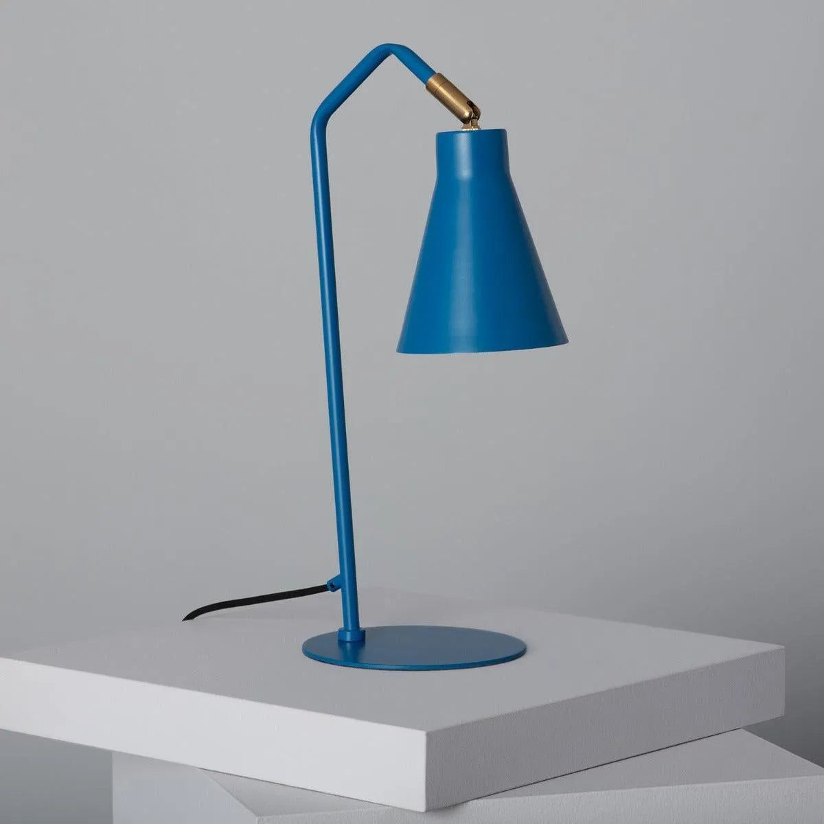 Tafellamp blauw 'Daphne' E27 fitting modern led lamp verstelbaar - FOIR