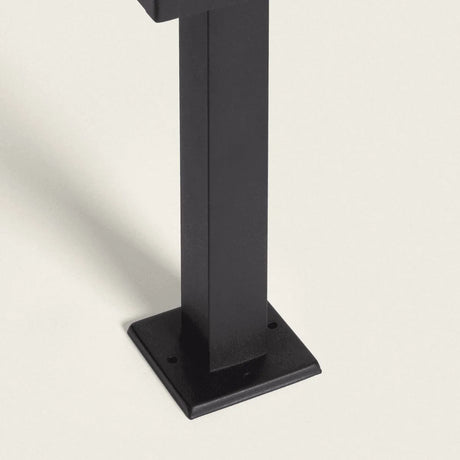 Staande buitenlamp zwart industrieel e27 fitting 50cm - FOIR