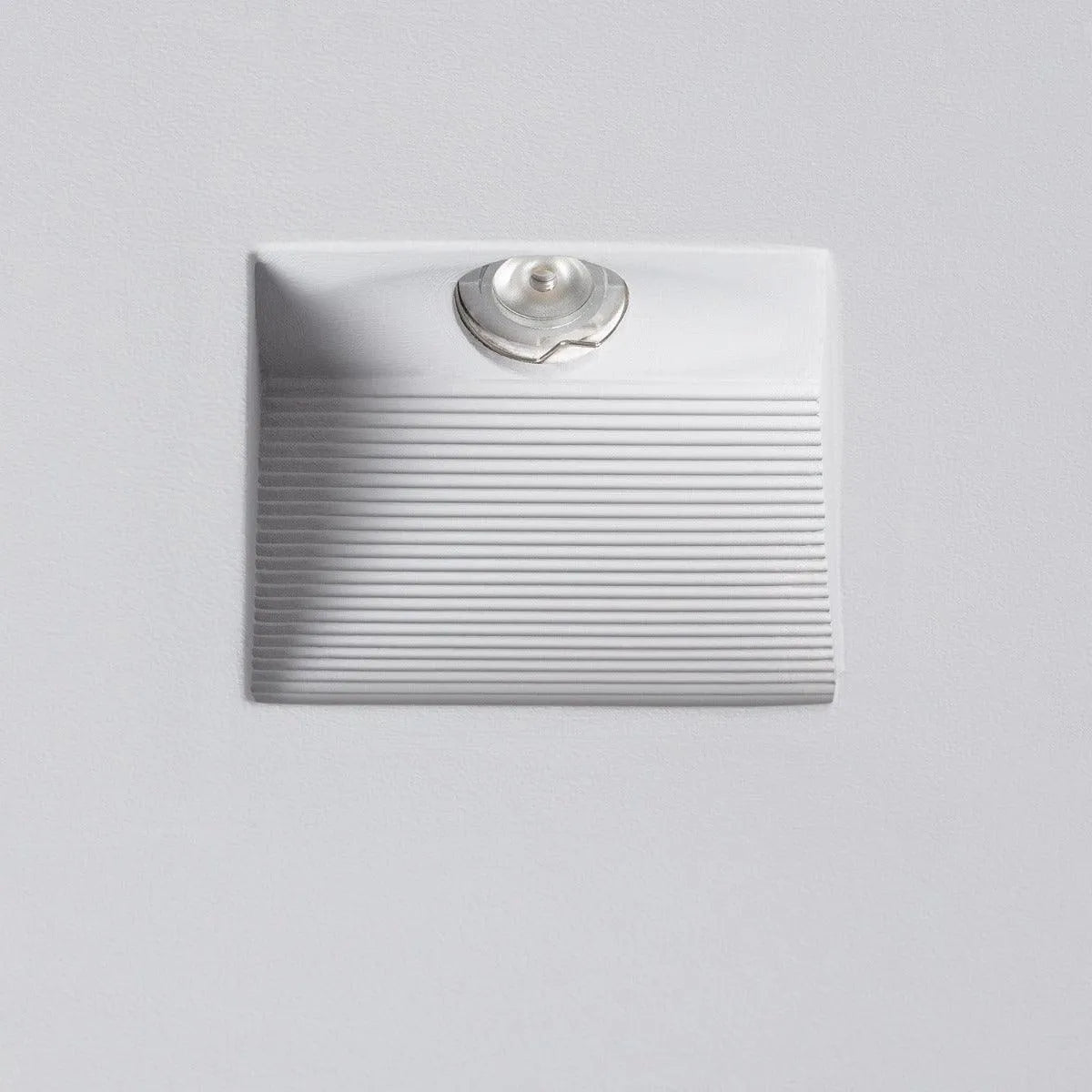 Trapverlichting stuc wit led lamp vierkant