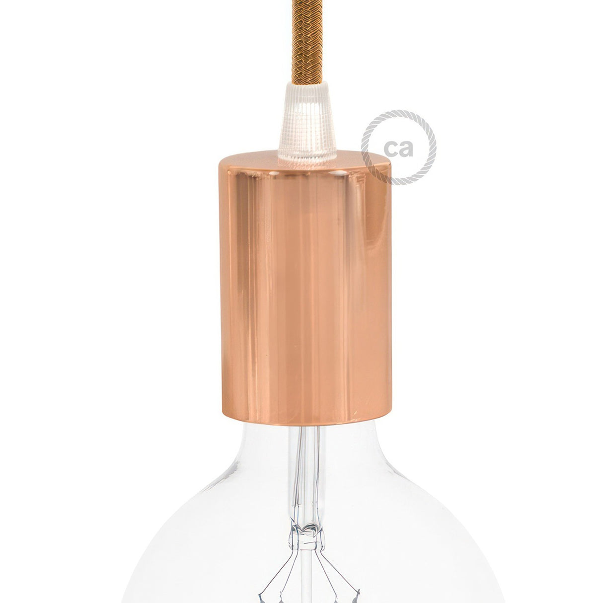 Fitting e27 rond vlak met trekontlaster