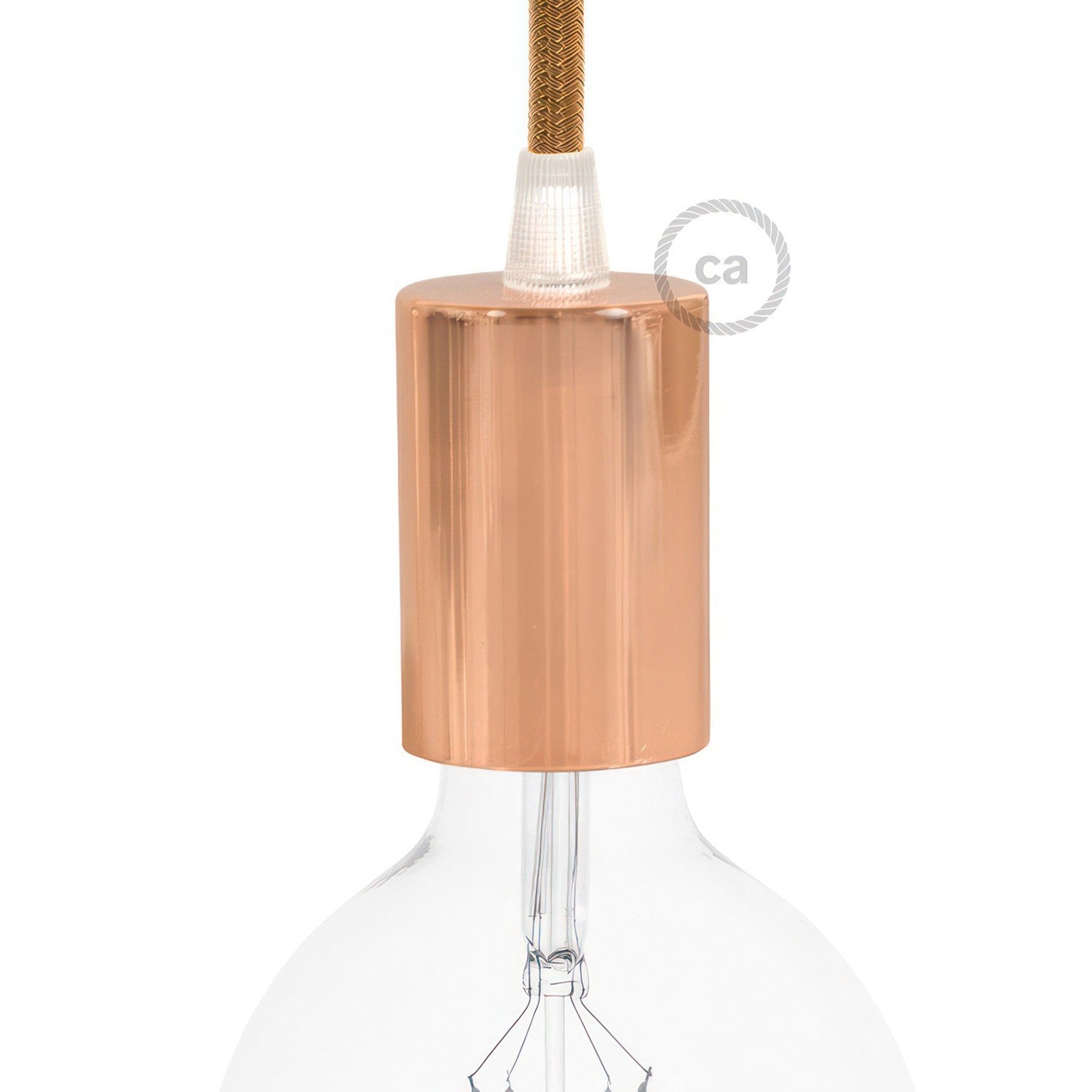 Fitting e27 rond vlak met trekontlaster