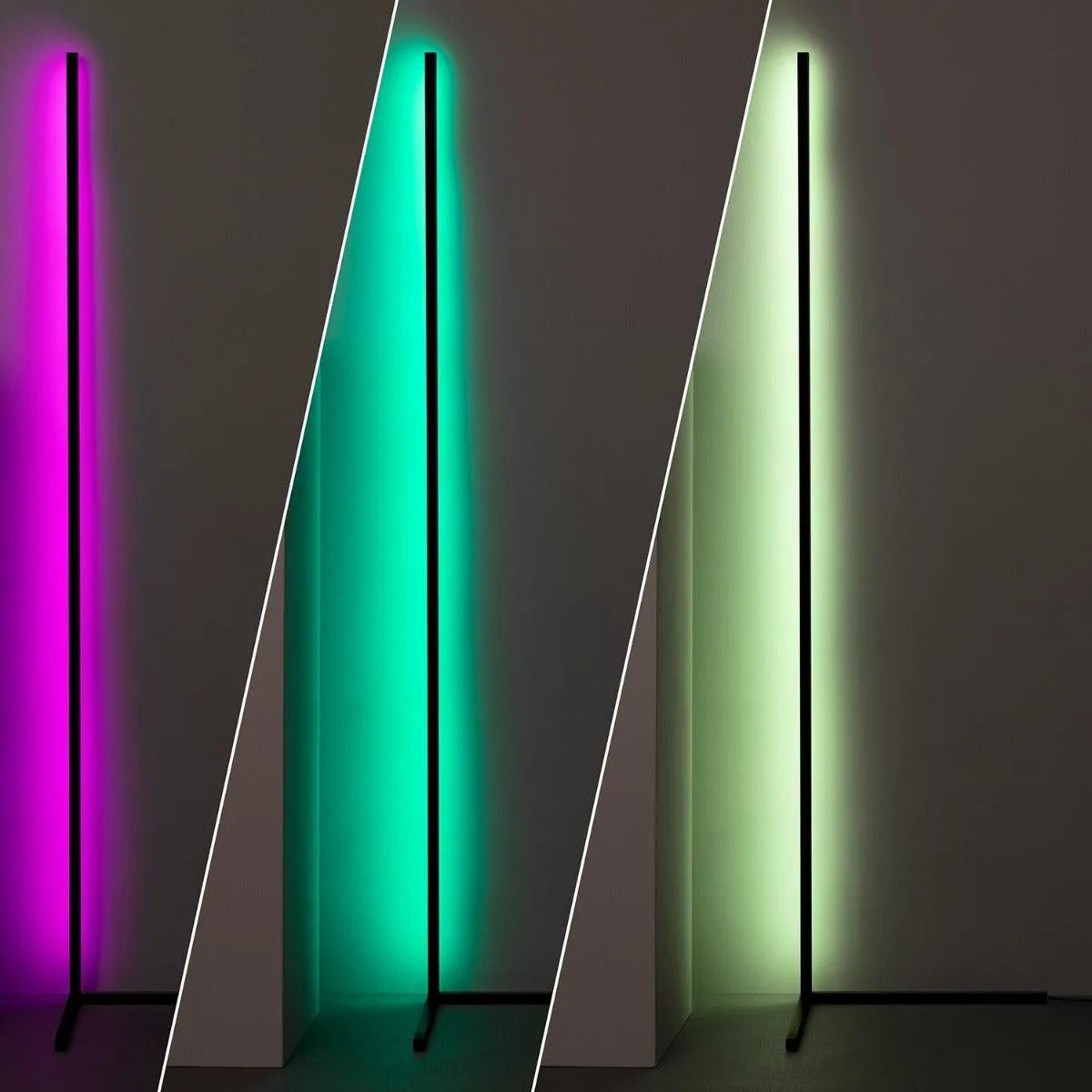 RGB hoek lamp modern led lamp zwart