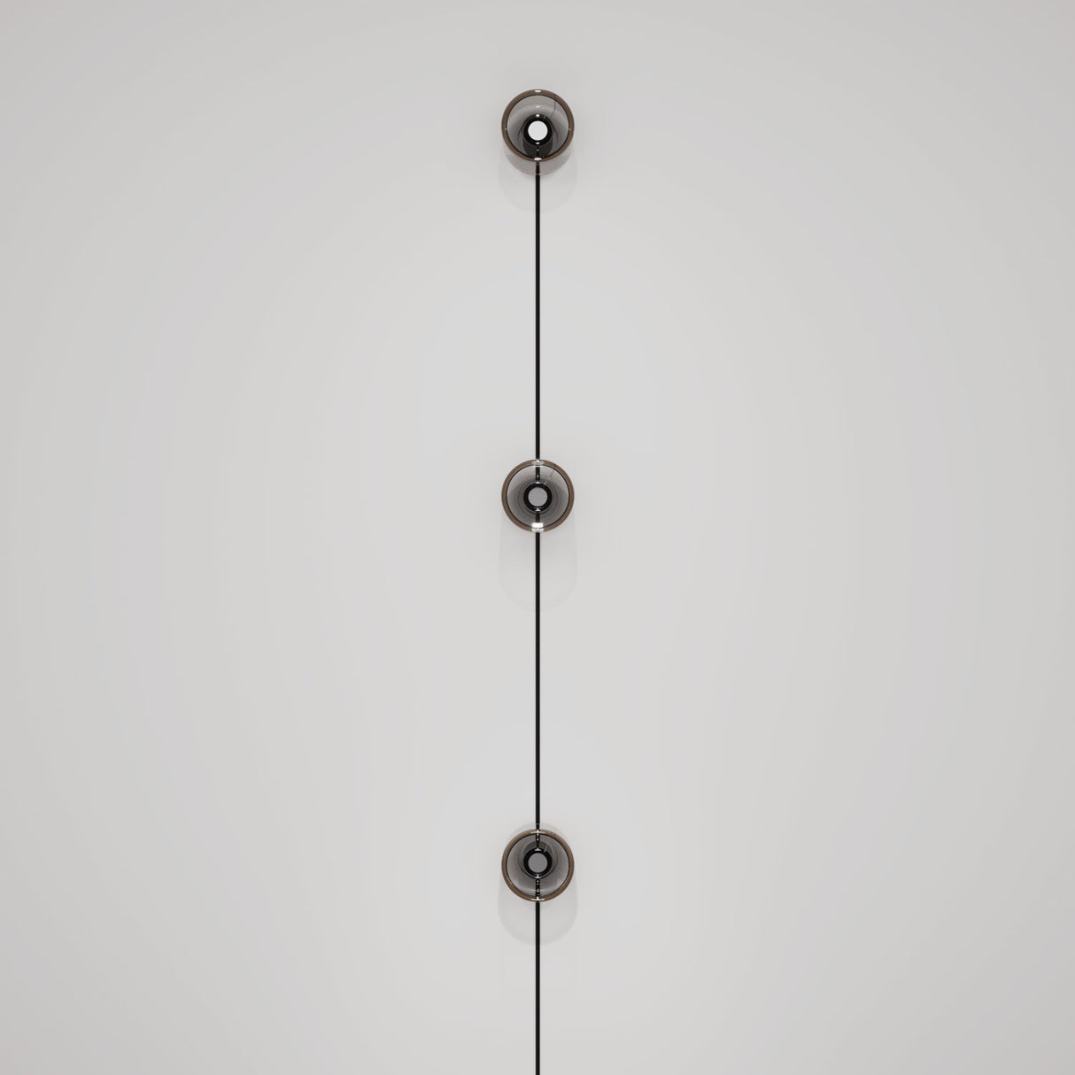 Wandlamp Design 3 spots Spostaluce Ghost rond led zwart