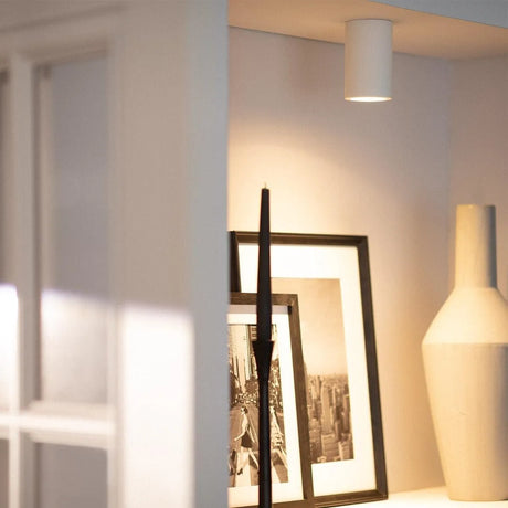 gu10 opbouwspot modern wit met verwisselbare lichtbron