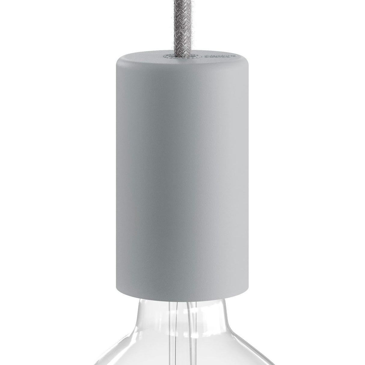 Buiten Fitting zwart rond ip65 met gladde afwerking siliconen