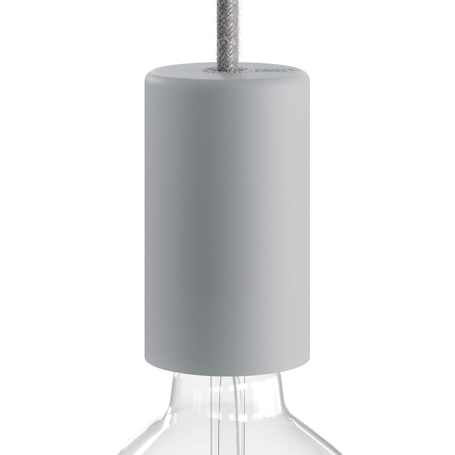 Buiten Fitting zwart rond ip65 met gladde afwerking siliconen