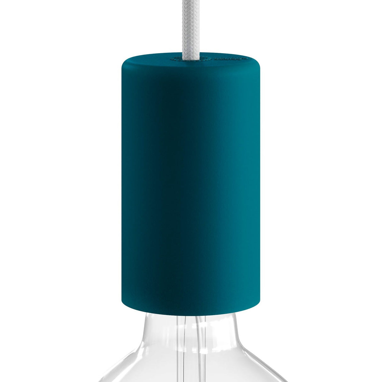 Buiten Fitting zwart rond ip65 met gladde afwerking siliconen