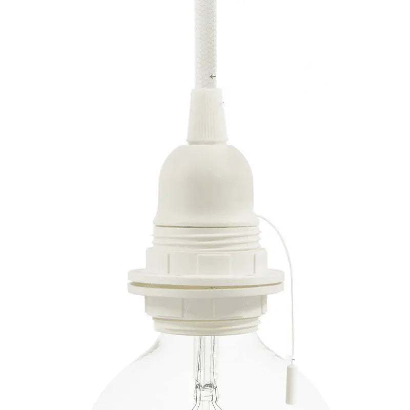 Fitting wit met schakelaar e27 design