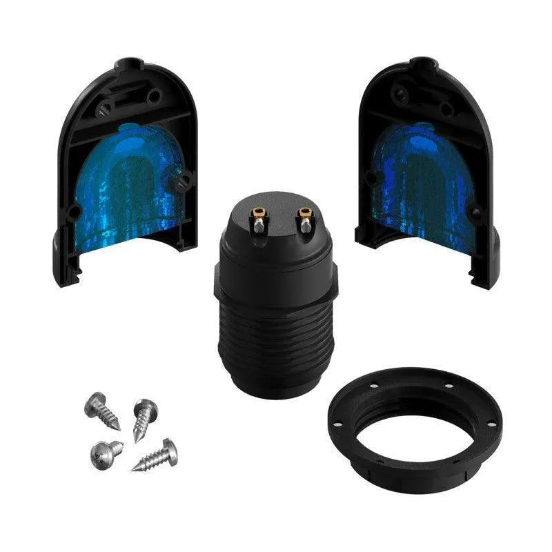 Fitting lamp voor buiten waterdicht e27 zwart