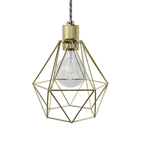 Messing lamp houder design e27 fitting gefreesd design