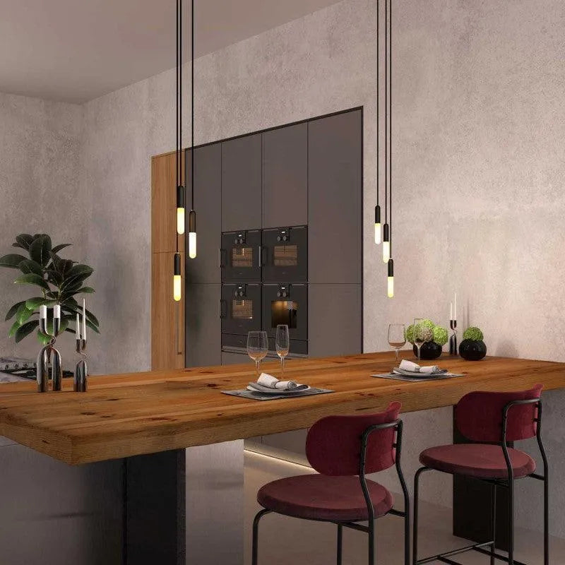 Fitting lamp zwart e14 glad metaal smal lamphouder - FOIR