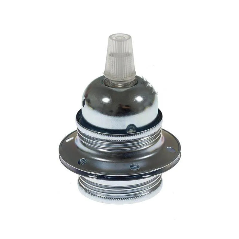 Fitting lamp zilver e27 met ringen design