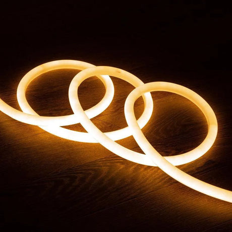 Neon led strip waterdicht rond warm wit 4 meter