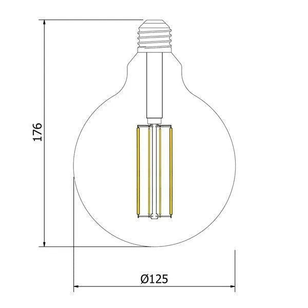 Helder glas industrieel E27 fitting industrieel warm wit