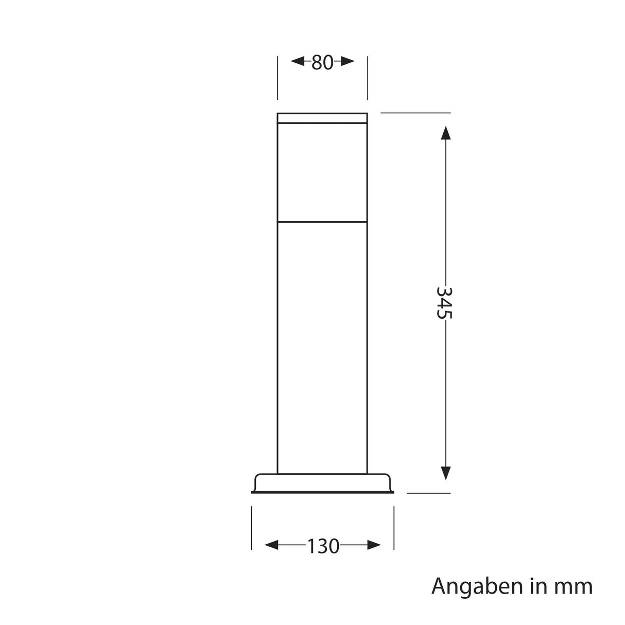Staande buitenlamp g9 led vierkant