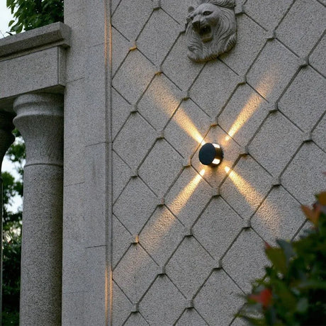 Gevelverlichting wandlamp zwart industrieel led kruis