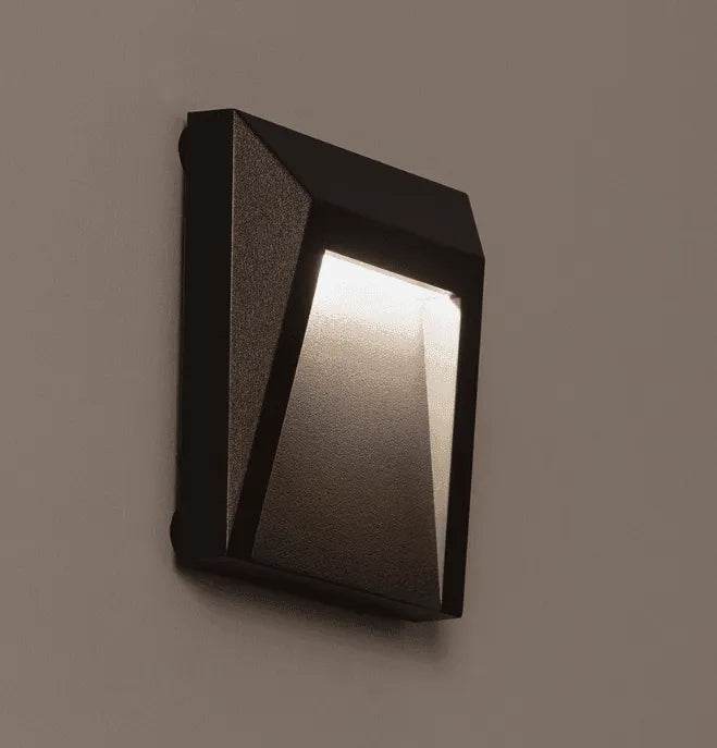 Tuinpadverlichting Antraciet 'Dover' vierkant 1.5W LED IP65 Helder wit - FOIR