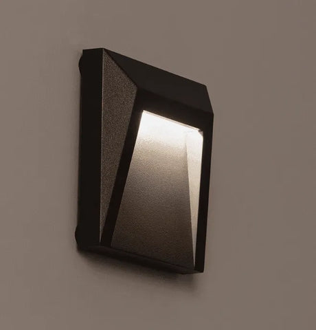 Tuinpadverlichting Antraciet 'Dover' vierkant 1.5W LED IP65 Helder wit - FOIR